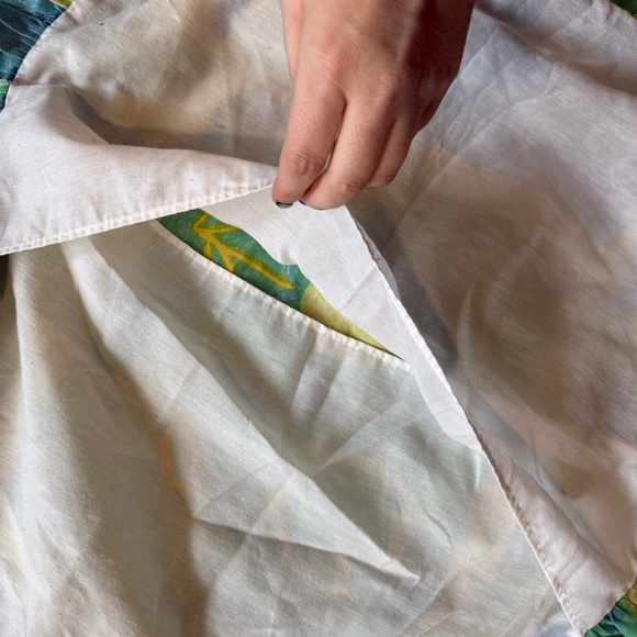 vintage sham standard blue floral blend ruffle funky fun kidcore y2k 90s 00’s - Picture 3 of 7